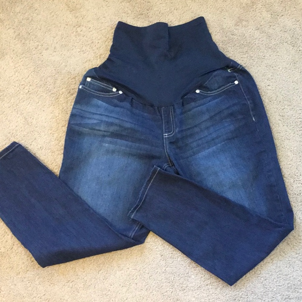 Harper Grey Maternity Jeans Size XL